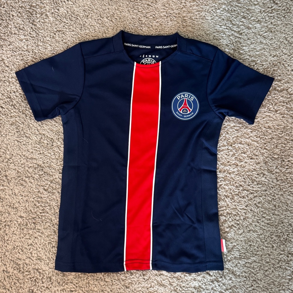 Kids Navy and Red Paris Saint Germain - PSG Jersey - Brand New Size 6